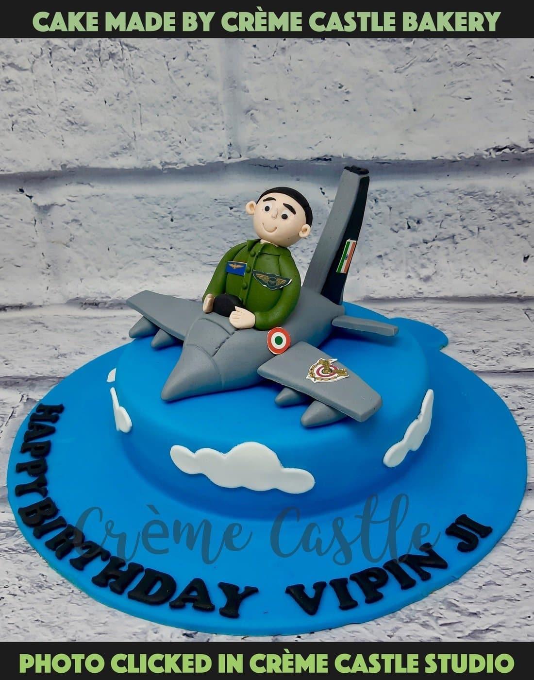 Airforce Pilot Theme Cake - Creme Castle