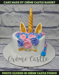 Unicorn in Blue and Pink