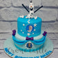 Frozen Theme Fondant Cake - Creme Castle