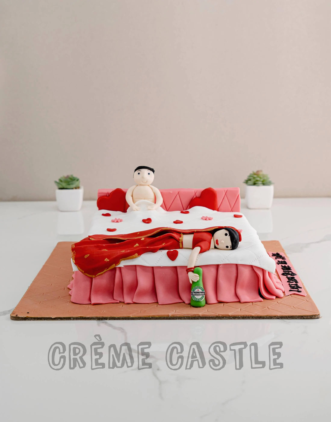Passed out Bride Cake
