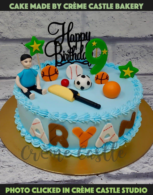 All Sports Cake - Creme Castle