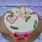 Dog Love Theme Cake - Creme Castle