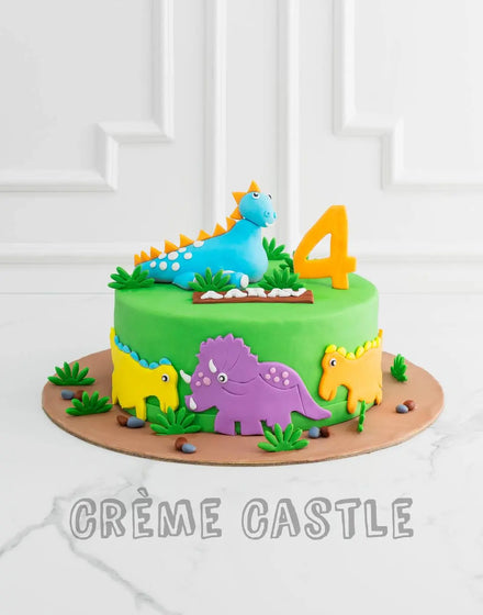 Dinosaur Theme Cake by Creme Castle