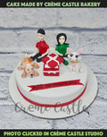 Proposal Cake with Pets