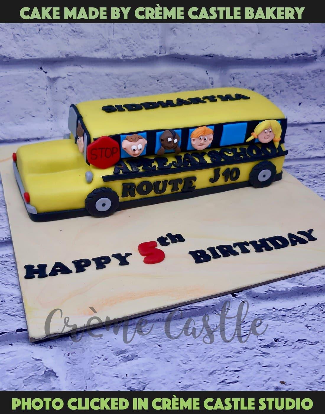 School Bus 225-B268 Cake Topper | JB Cookie Cutters
