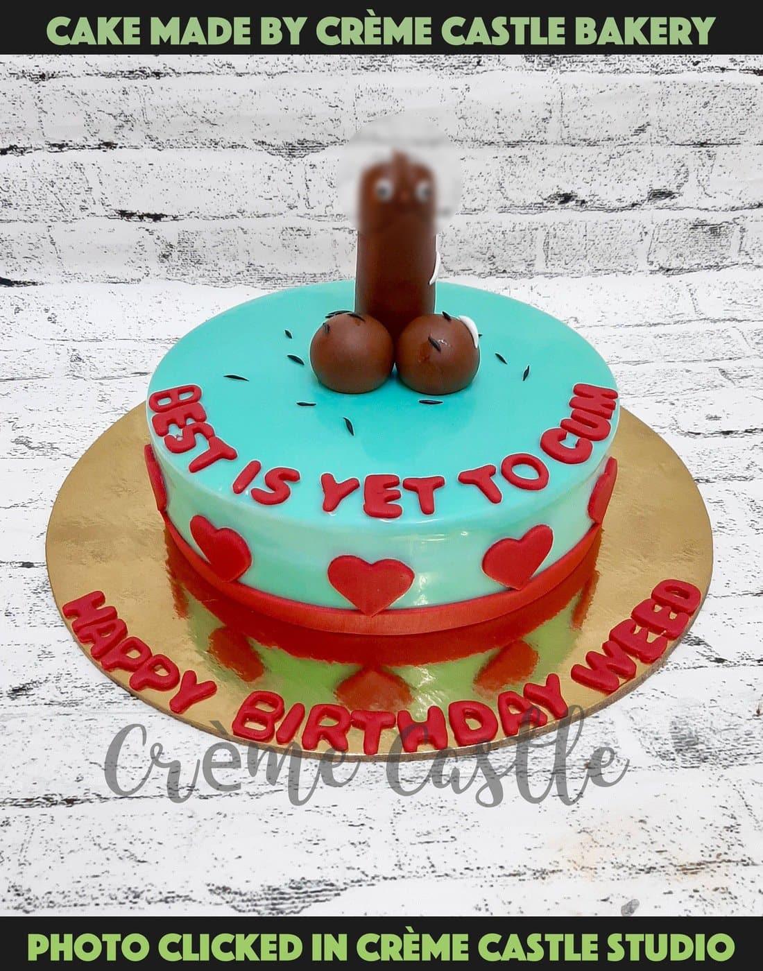 Male Genitals Cake - Creme Castle