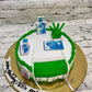 Covid Dettol Theme Cake - Creme Castle