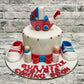Baby Shower Cradle Cake - Creme Castle