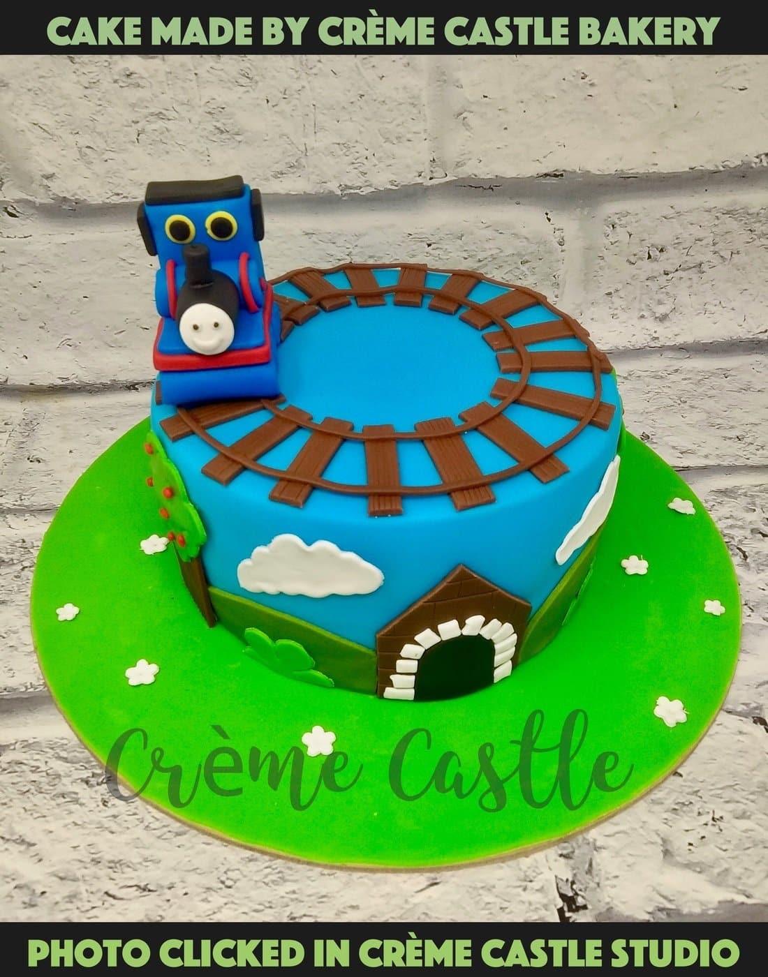 Thomas Cook Train Cake - Creme Castle