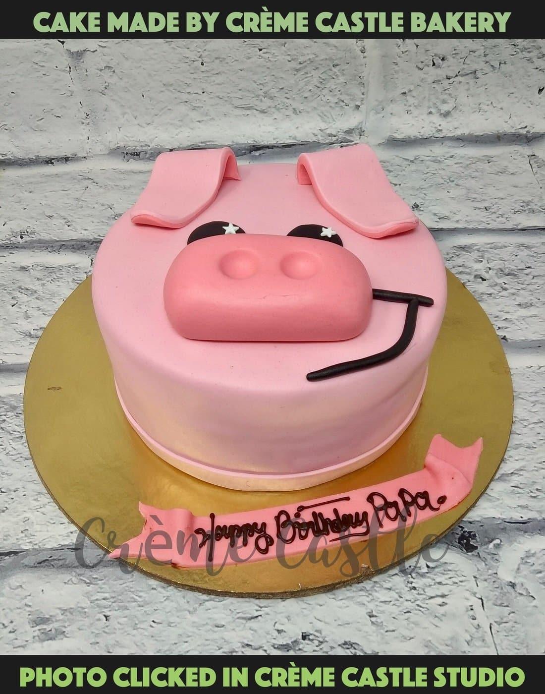 Smiling Face Baby Fondant Cake Delivery In Delhi NCR