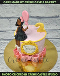 Balloon and Girl Cake