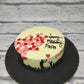 Hearts and Couple Clipart Cake - Creme Castle