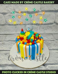 Toy Fondant Drip Cake