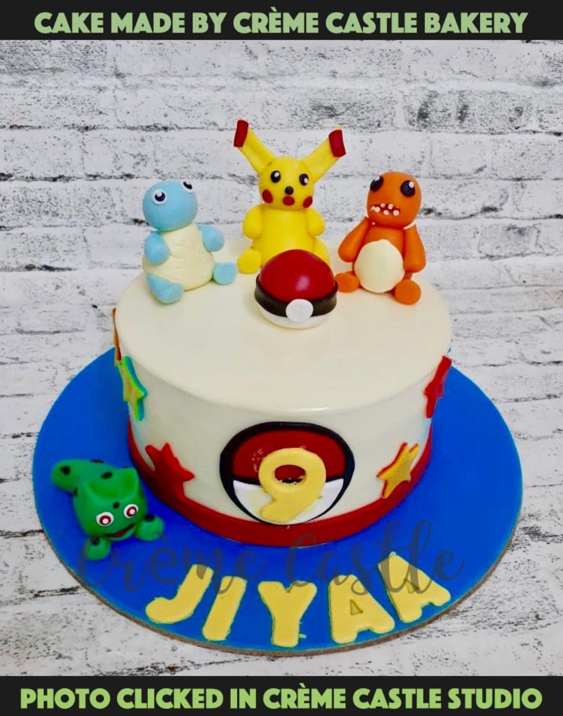 Pokemon Family Cake - Creme Castle