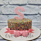 Sprinkle Alphabet Cake - Creme Castle