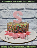 Sprinkle Alphabet Cake