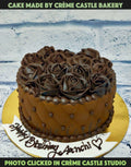 Chocolate Fondant Rose Cake