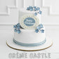 Silver Anniversary Tier Cake Creme Castle