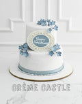 Silver Anniversary Tier Cake