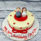 Couple figures cake - Creme Castle