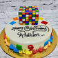 Rubiks Cube Cake - Creme Castle