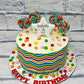 Rainbow and Candy Cake - Creme Castle