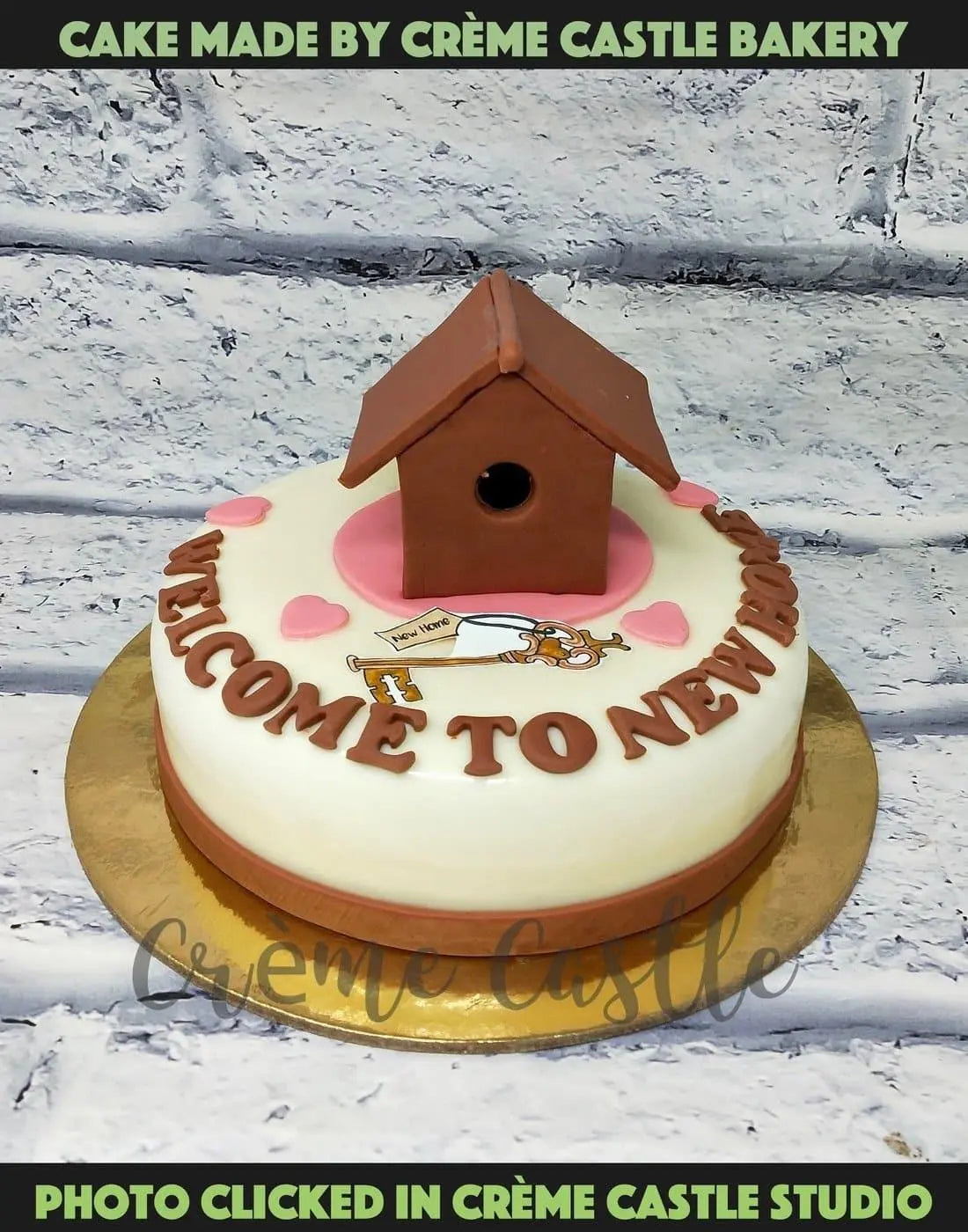 Housewarming Welcome Cake - Creme Castle