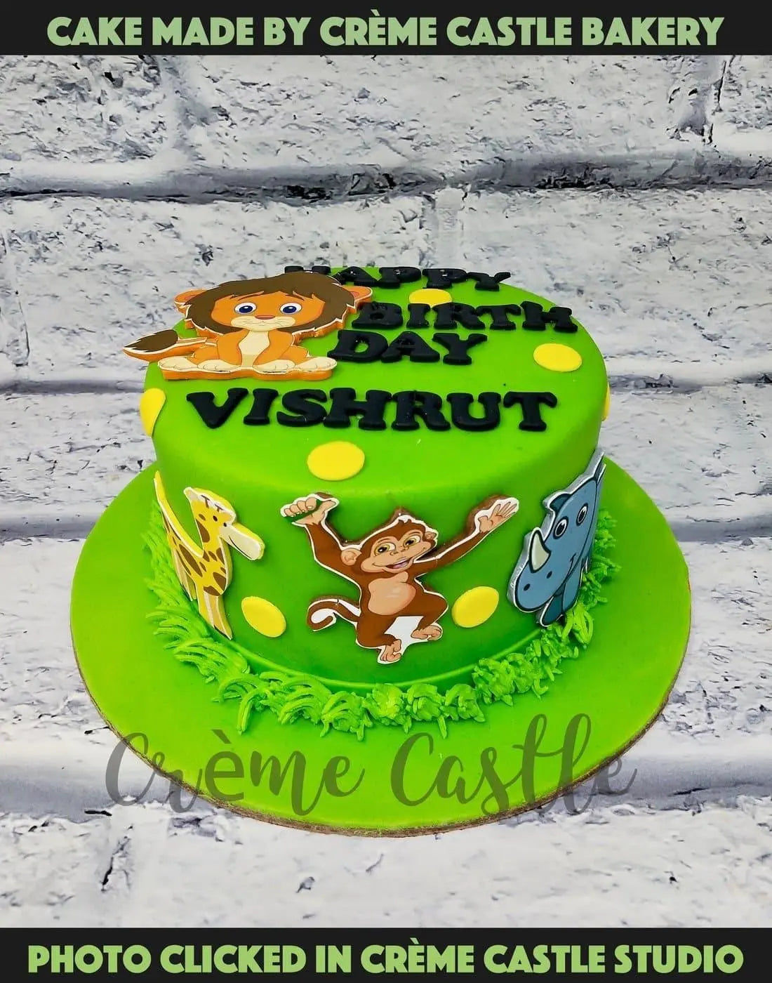 Jungle Mowgli Cake - Creme Castle