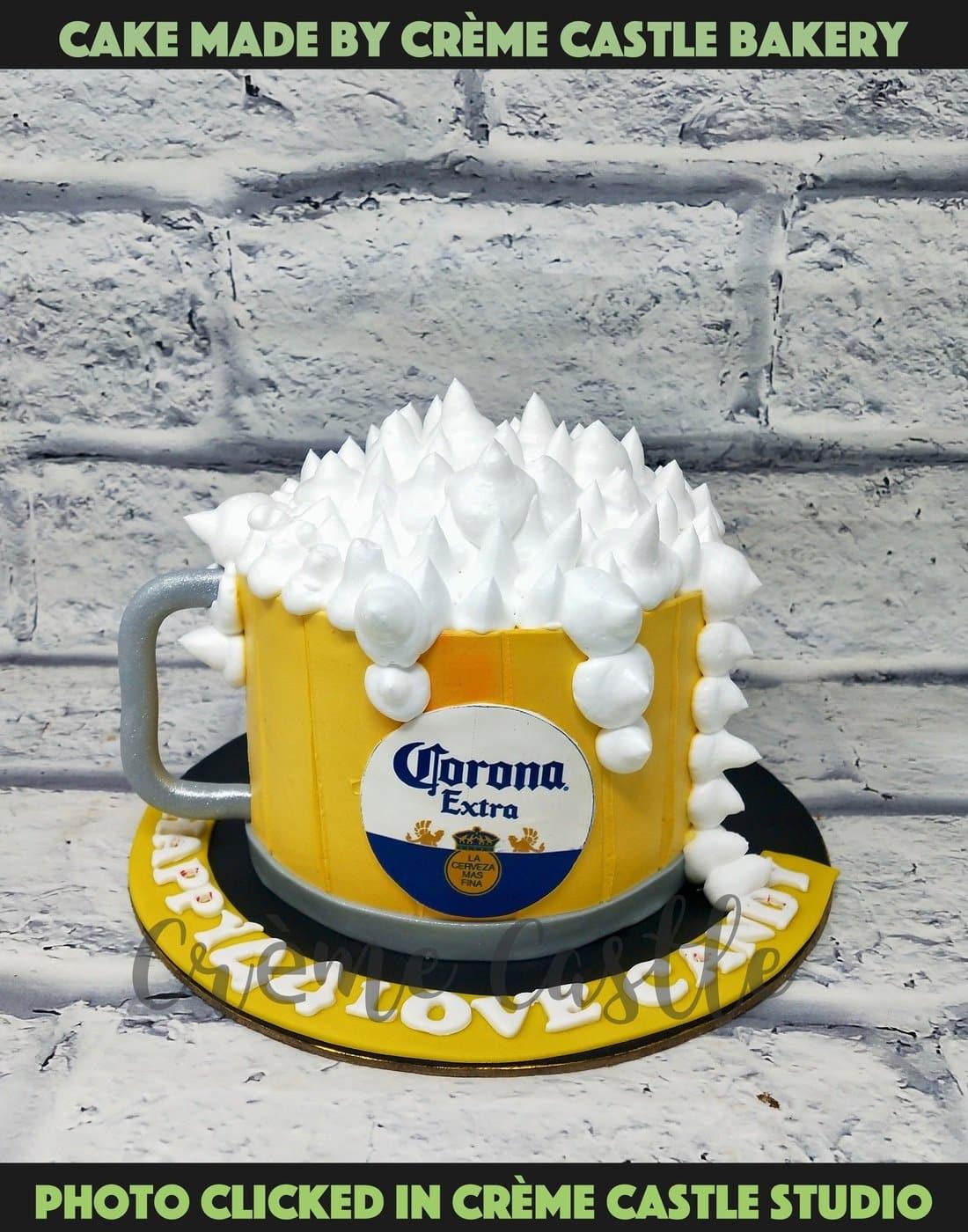 Made a beer mug cake for a friend's birthday : r/Baking
