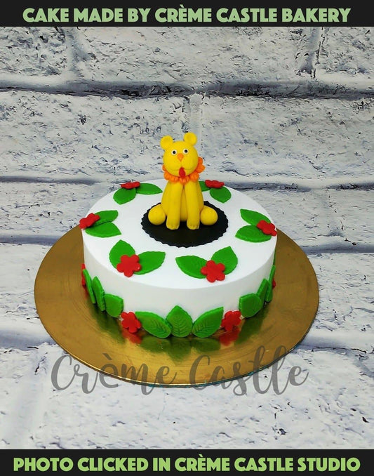 Mini Lion Jungle Cake. Cake Designs for Kids. Noida & Gurgaon