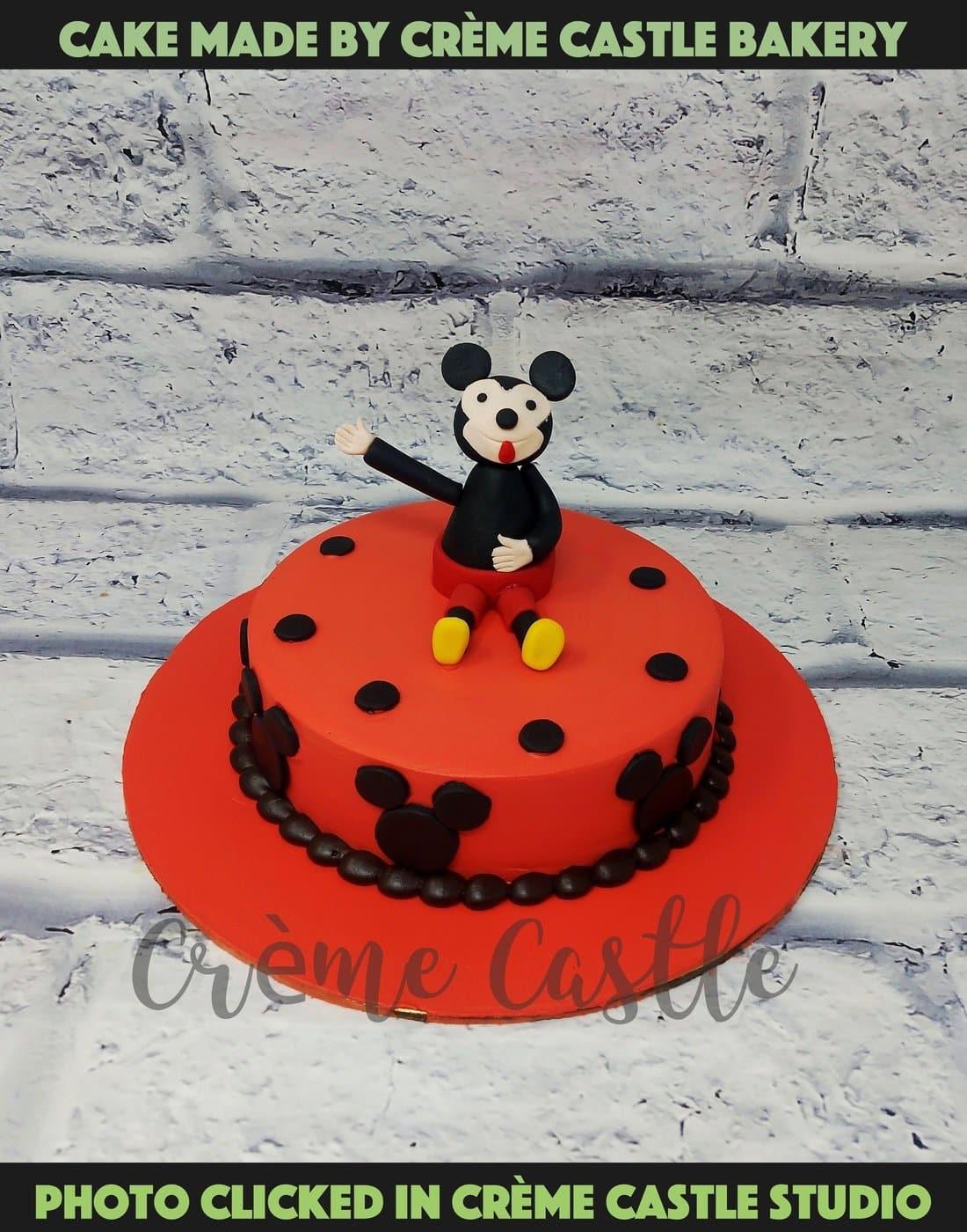 Mickey Mouse Mini Cake. Cake Designs for Kids. Noida & Gurgaon
