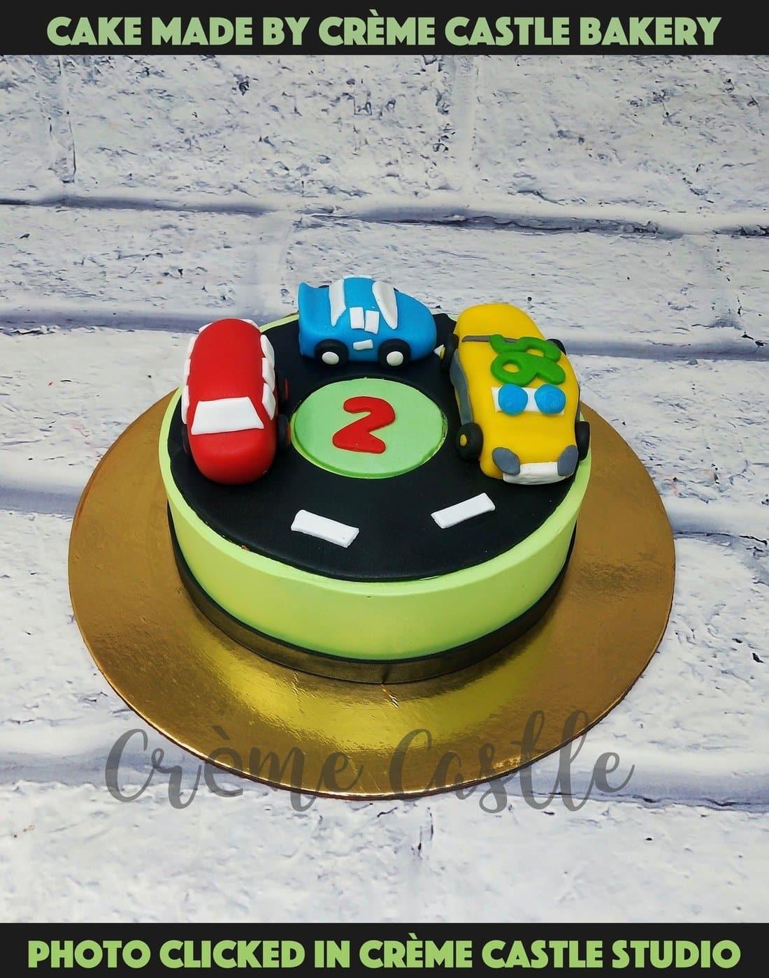 Cars Themed Buttercream Cake - CakeCentral.com