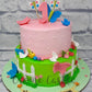 Bees and Scenery Cake - Creme Castle