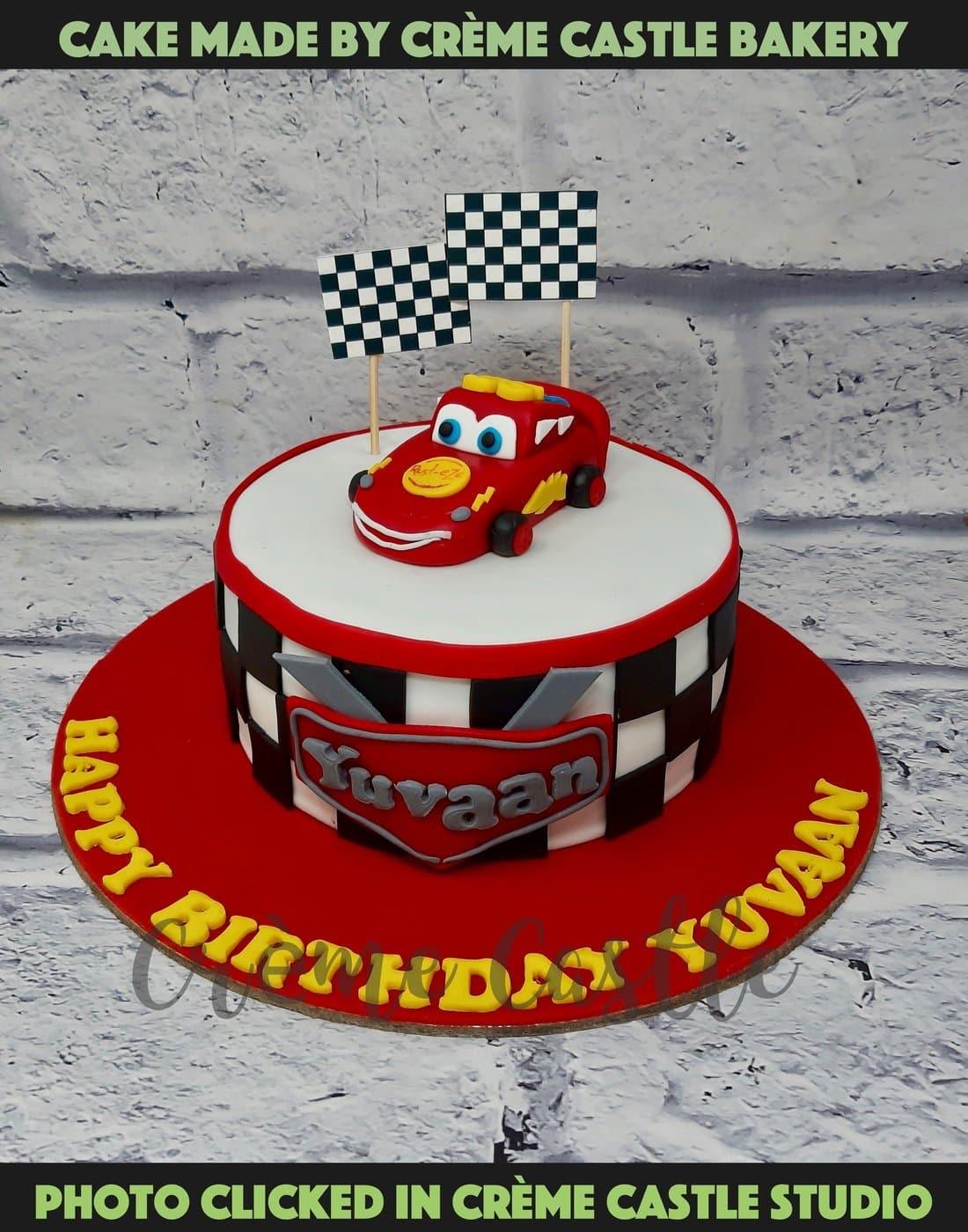 Lighting McQueen Birthday Cake : A Step by Step Guide