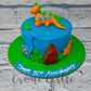 Dinosaur Blue Cake. Kids Cake Designs . Noida & Gurgaon