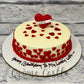 Heart Top Cake. Valentine Day Cake. Anniversary Cake. Noida Gurgaon