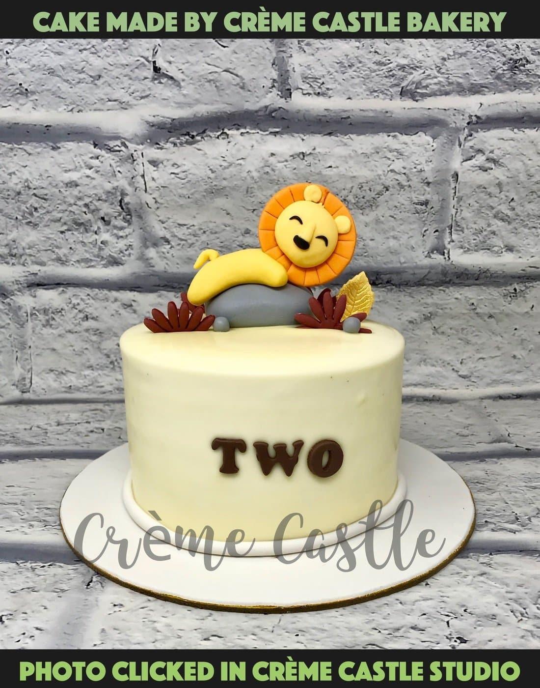 Madagascar Lion Jungle Cake. Birthday Cakes for Kids. Noida & Gurgaon