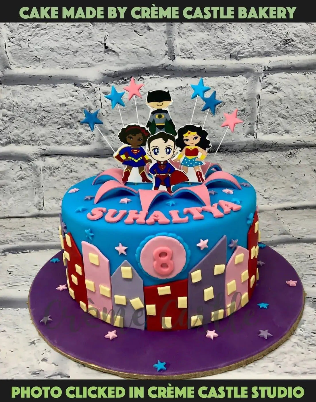 Alternate Superhero Cake - Creme Castle