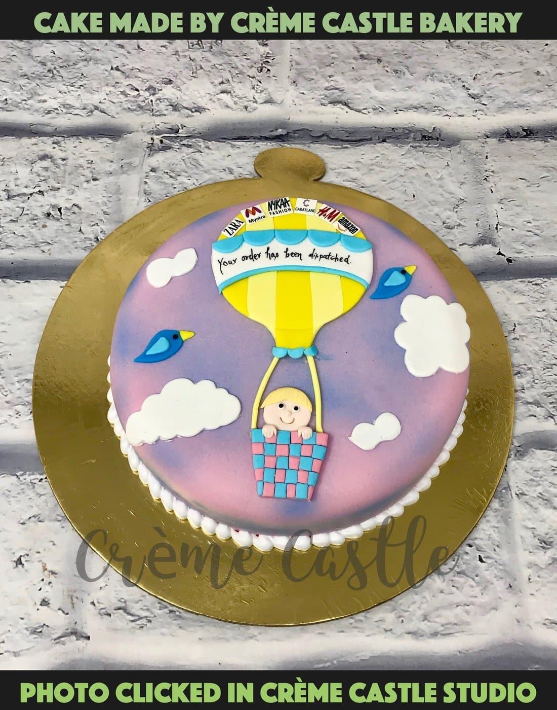Parachute Sky Cake - Creme Castle