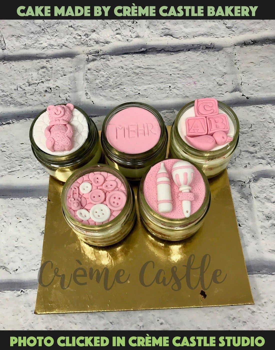 Baby Girl Cupcakes - Creme Castle