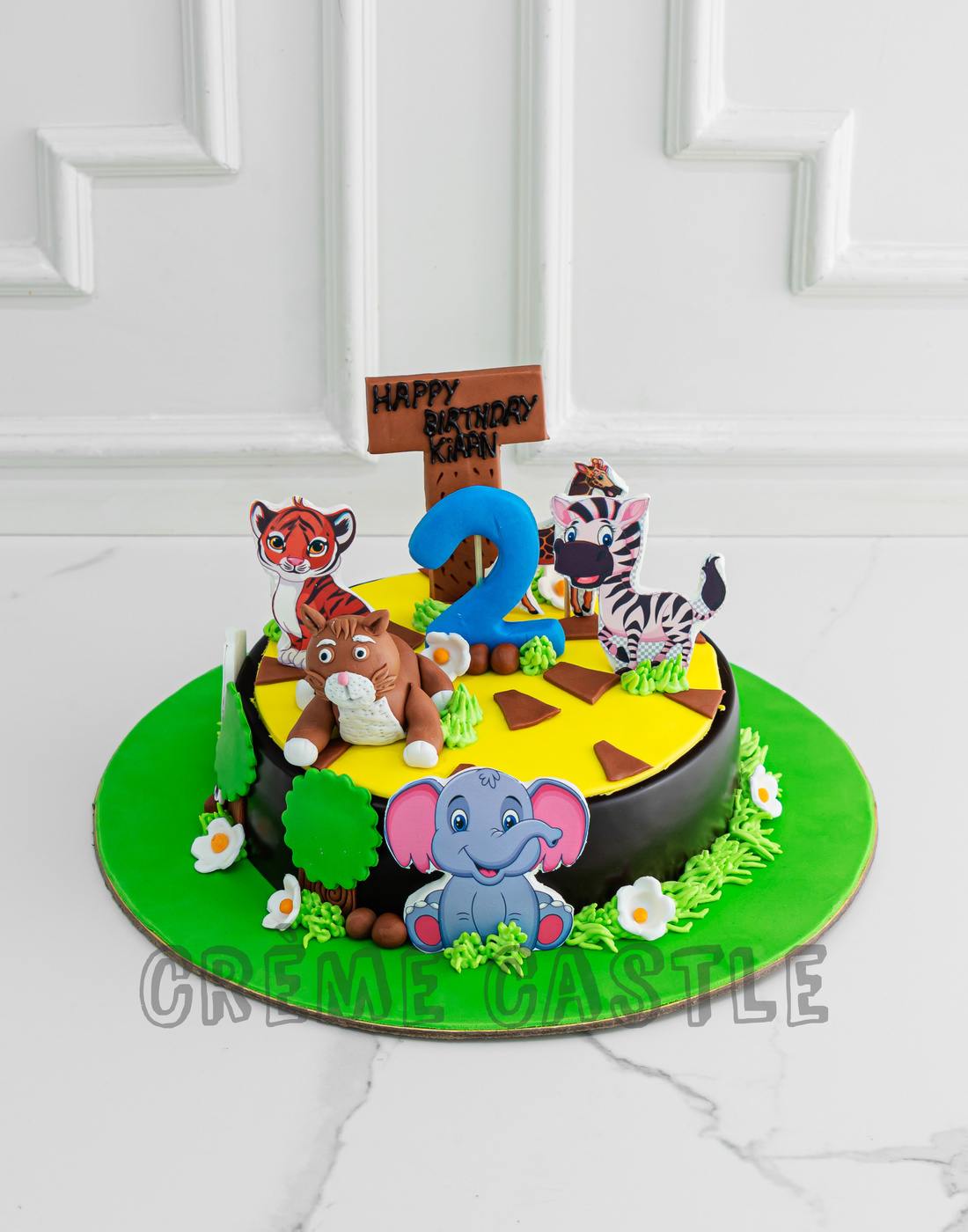 Jungle Book Kids Birthday Fondant Cake - Bakersfun