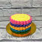 Rainbow Cream Layer Cake. Cake Designs for Kids. Noida & Gurgaon