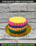 Rainbow Pattern Cake