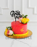 Floral Bride to Be Cake