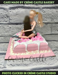 Wrapping Girl Adult Cake