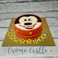 Mickey Face Cake - Creme Castle