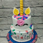 Unicorn Tier Floral Cake - Creme Castle