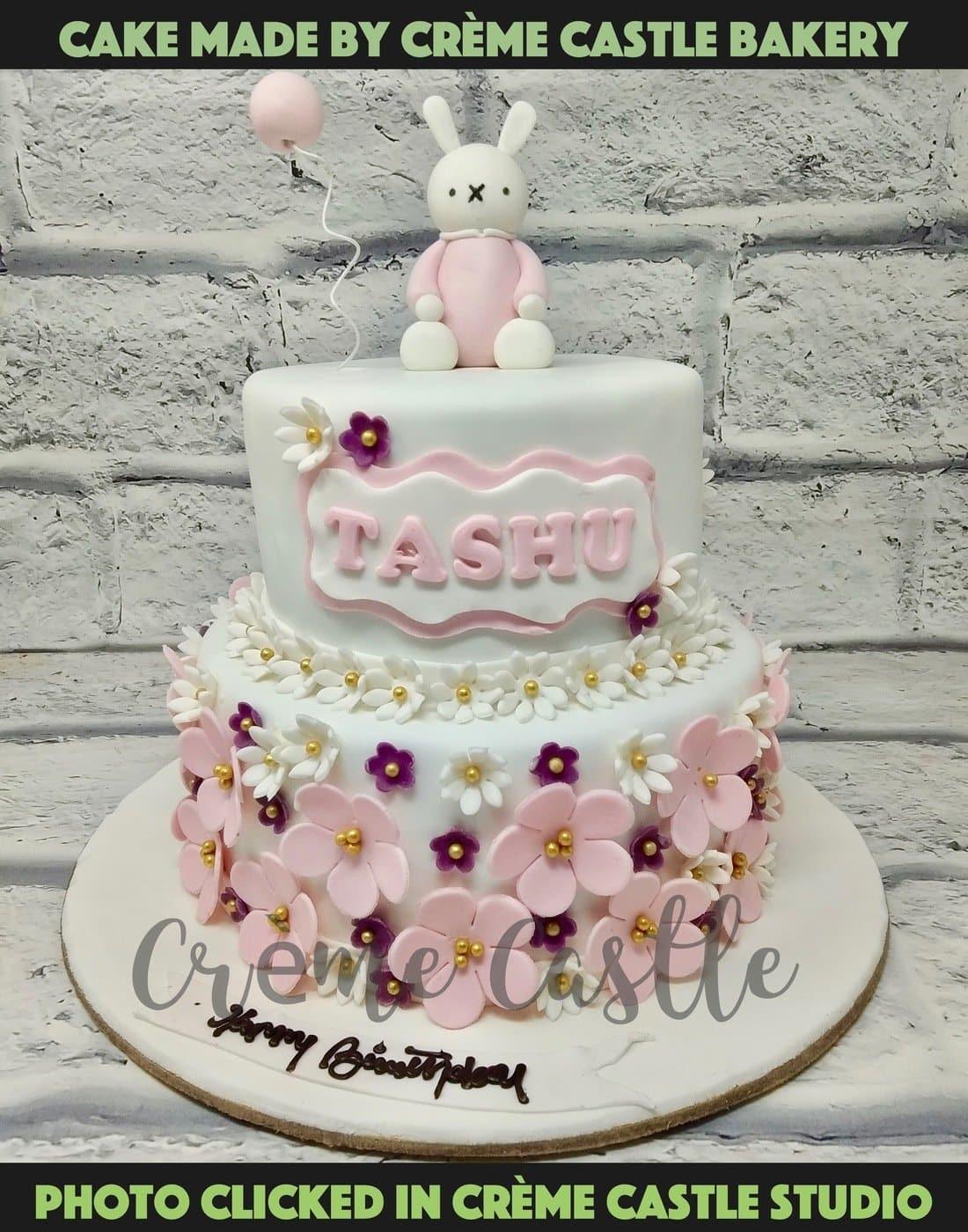Marshmello Tier Cake - Creme Castle