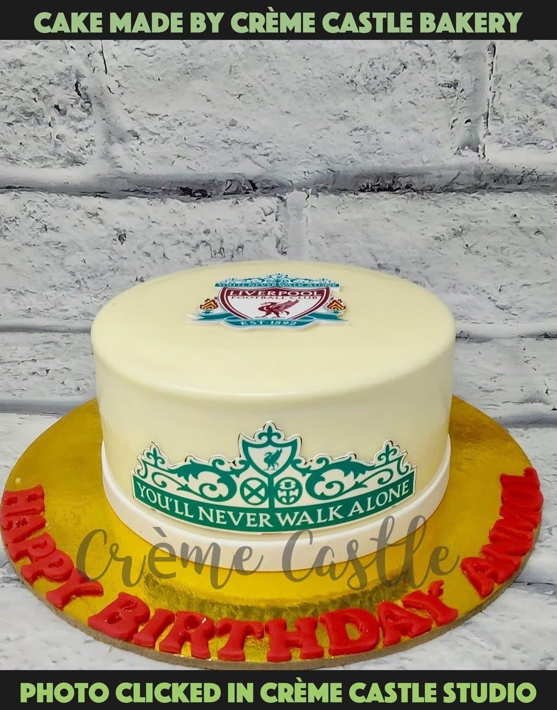 Liverpool Badge Cake - Creme Castle