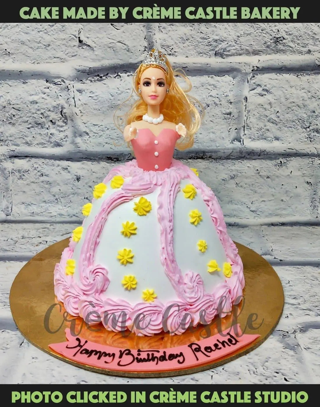 Pink Barbie Cake - Creme Castle